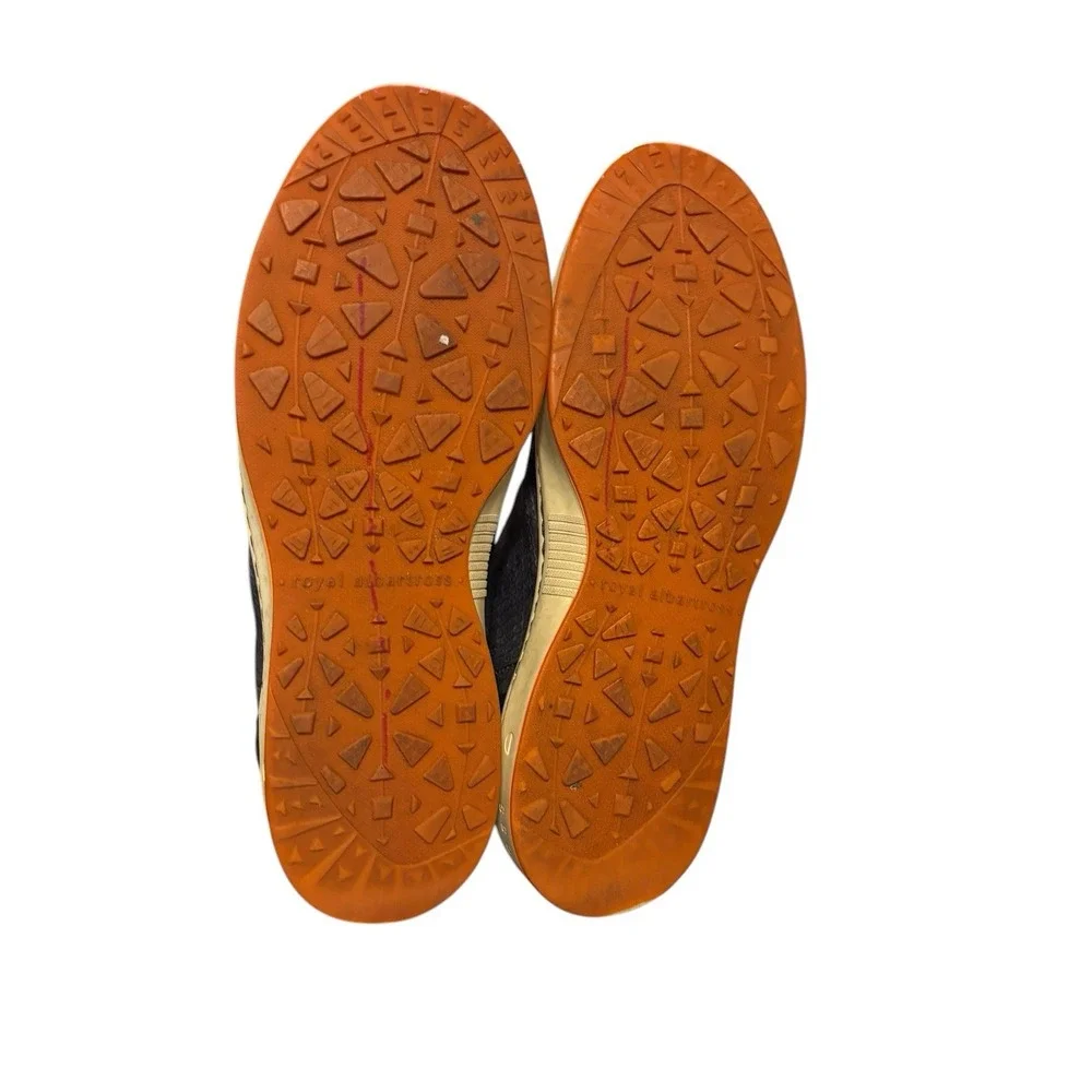 Royal Albartross The Sahara Sneaker Navy Blue‎ Size 7 Snake Print Leather